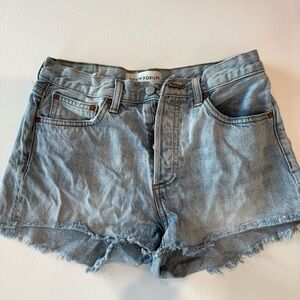 Denim Forum Light Blue Jean Shorts